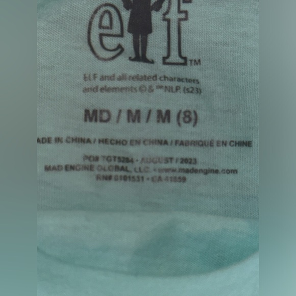 Girls Elf The Movie Shirt Size Medium (8) New - Picture 5 of 5